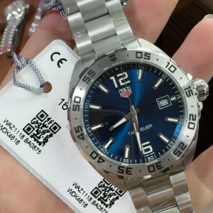 Tag Heuer Aquaracer Replica Watches 41mm Mens Blue Dial Metal Bracelet 1:1 Clone Watch