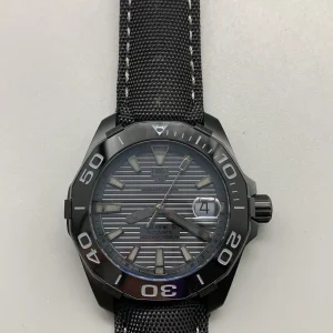 Tag Heuer Aquaracer Replica Watches 41mm Mens Grey Dial Rubber Strap 1:1 Clone Watch