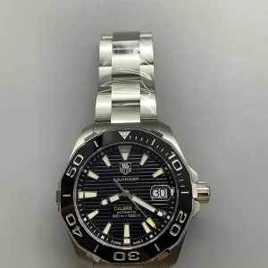 Tag Heuer Aquaracer Replica Watches 41mm Mens Black Dial Metal Bracelet 1:1 Clone Watch