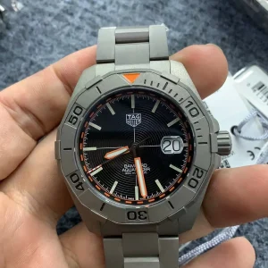 Tag Heuer Aquaracer Replica Watches 41mm Mens Black Dial Metal Bracelet 1:1 Clone Watch