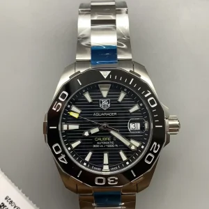 Tag Heuer Aquaracer Replica Watches 41mm Mens Black Dial Metal Bracelet 1:1 Clone Watch