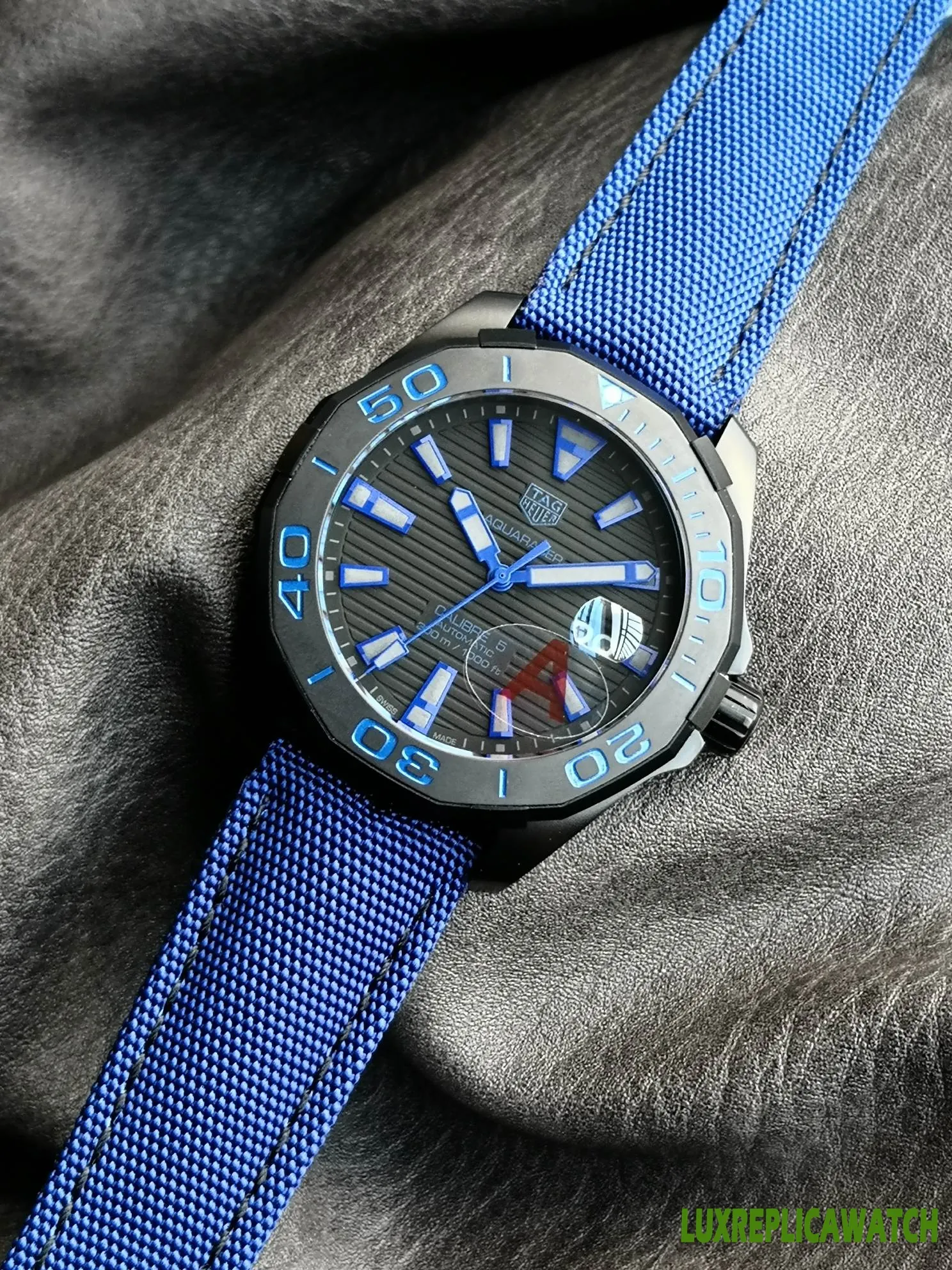 Tag Heuer Aquaracer Replica Watches 41mm Mens Grey Dial Rubber Strap 1:1 Clone Watch