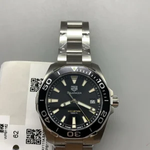 Tag Heuer Aquaracer Replica Watches 41mm Mens Black Dial Metal Bracelet 1:1 Clone Watch