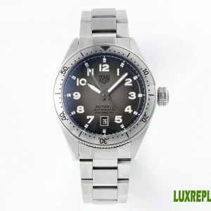 Tag Heuer Autavia Replica Watches 41mm Mens Blue Dial Metal Bracelet 1:1 Clone Watch