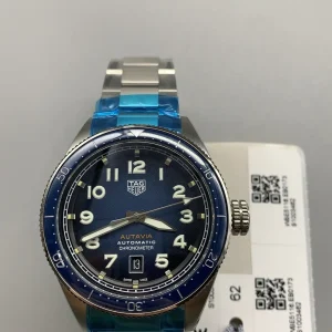 Tag Heuer Autavia Replica Watches 42mm Mens Blue Dial Metal Bracelet 1:1 Clone Watch