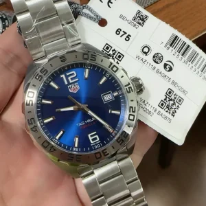 Tag Heuer Aquaracer Replica Watches 41mm Mens Blue Dial Metal Bracelet 1:1 Clone Watch