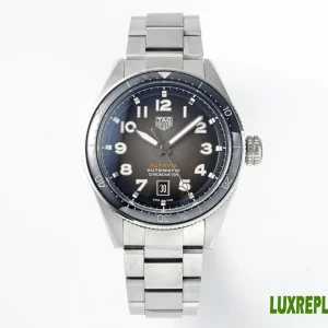 Tag Heuer Autavia Replica Watches 42mm Mens Grey Dial Metal Bracelet 1:1 Clone Watch