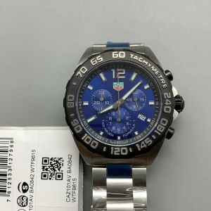 Tag Heuer Formula 1 Replica Watches 43mm Mens Blue Dial Metal Bracelet 1:1 Clone Watch