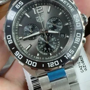 Tag Heuer Formula 1 Replica Watches 43mm Mens Grey Dial Metal Bracelet 1:1 Clone Watch