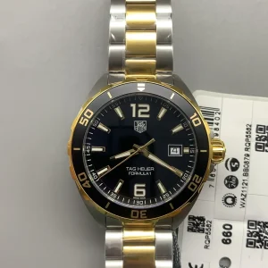 Tag Heuer Formula 1 Replica Watches 43mm Mens Black Dial Metal Bracelet 1:1 Clone Watch