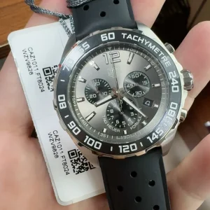 Tag Heuer Formula 1 Replica Watches 44mm Mens Black Dial Rubber Strap 1:1 Clone Watch