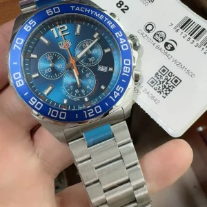 Tag Heuer Formula 1 Replica Watches 44mm Mens Blue Dial Metal Bracelet 1:1 Clone Watch