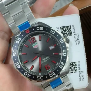 Tag Heuer Formula 1 Replica Watches 44mm Mens Grey Dial Metal Bracelet 1:1 Clone Watch