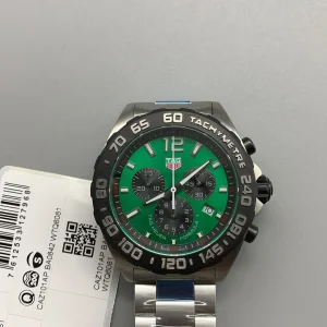 Tag Heuer Formula 1 Replica Watches 44mm Mens Green Dial Metal Bracelet 1:1 Clone Watch