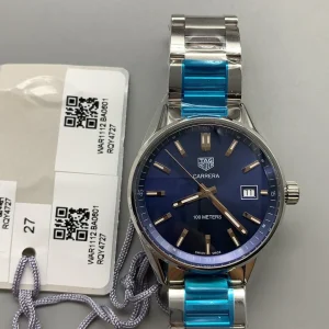 Tag Heuer Carrera Replica Watches 41mm Mens Blue Dial Metal Bracelet 1:1 Clone Watch