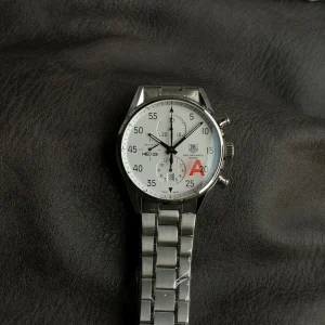 Tag Heuer Carrera Replica Watches 41mm Mens White Dial Metal Bracelet 1:1 Clone Watch