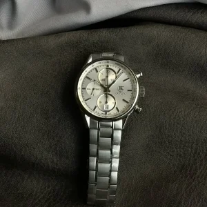 Tag Heuer Carrera Replica Watches 41mm Mens Silver Dial Metal Bracelet 1:1 Clone Watch