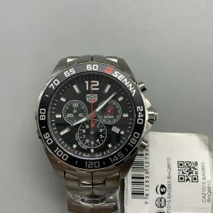 Tag Heuer Senna Formula 1 Replica Watches 44mm Mens Black Dial Metal Bracelet 1:1 Clone Watch