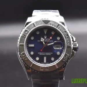 Rolex Yacht-Master Replica Watches 40mm Mens Blue Dial Metal Bracelet 1:1 Clone Watch